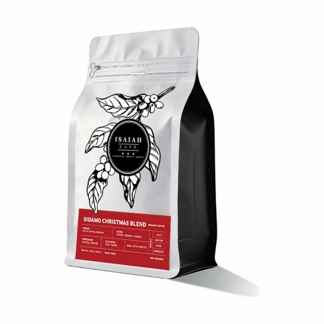 Isaiah Café Sidamo coffee bag